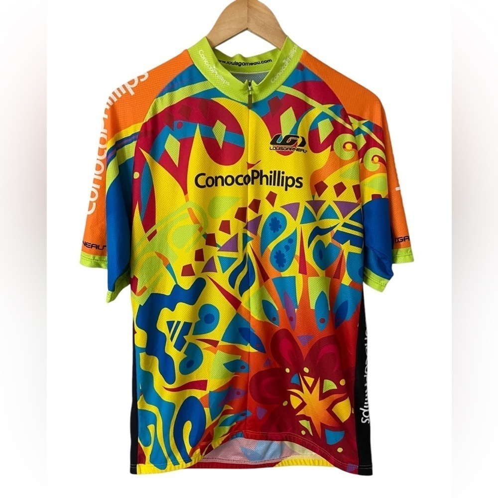 Louis Garneau Cycling Jersey Vibrant Abstract Sporty Outdoors Unisex L-M, XXL-F